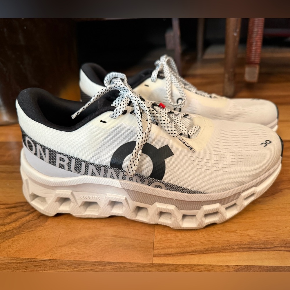 On Running Cloudmonster 2 On Cloud Black White Shoes WOMANS 7 EXC